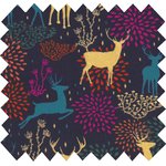 Cotton fabric ex2240 multicolored deer - PPMC