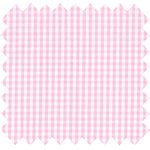 Cotton fabric pink gingham - PPMC
