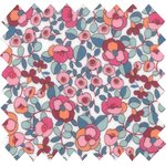 Coated fabric pink buds - PPMC