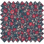 Coated fabric camelias rubis - PPMC