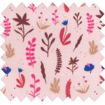 Coated fabric herbier rose - PPMC