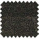 Coated fabric glitter black - PPMC