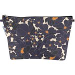 Cosmetic bag with flap pensées marines - PPMC