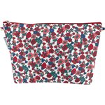 Cosmetic bag with flap prairie fleurie - PPMC