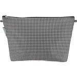 Cosmetic bag with flap vichy noir - PPMC