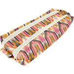 Double compartment school kit ikat ocre - PPMC