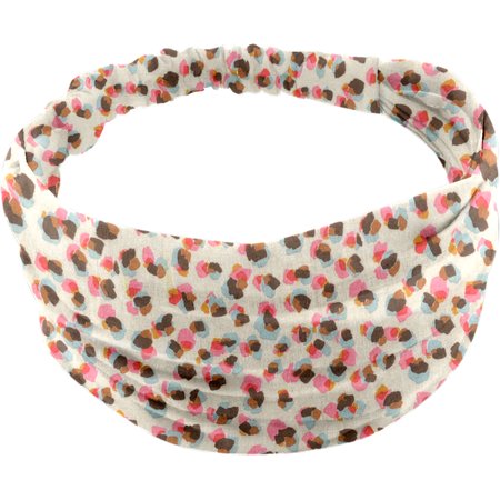 Headscarf headband- Baby size confetti aqua