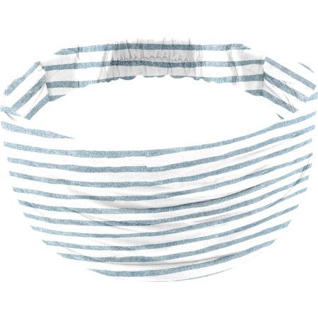 Headscarf headband- child size striped blue gray glitter