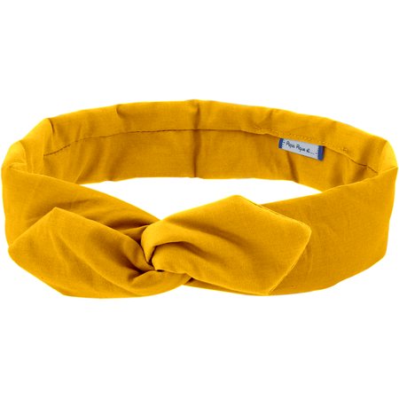 Wire headband retro yellow ochre