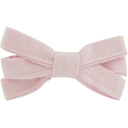 Ribbon bow hair slide light pink