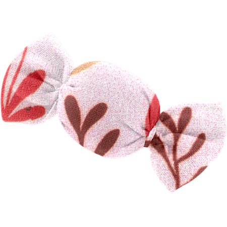 Petite barrette mini bonbon herbier rose
