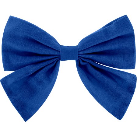 Bow tie hair slide navy blue