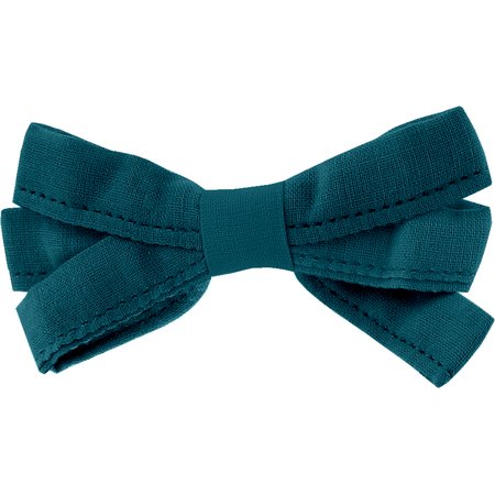 Ribbon bow hair slide bleu vert