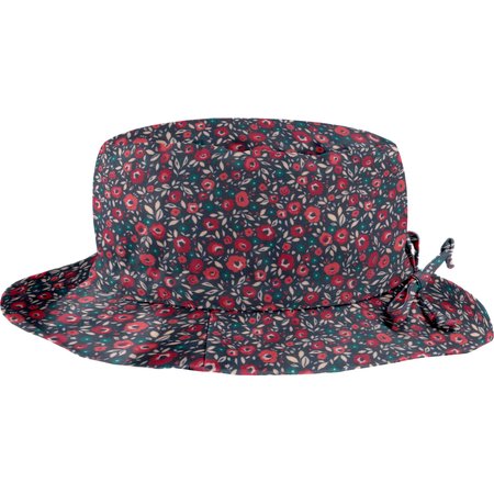 Rain hat adjustable-size 2  camelias rubis