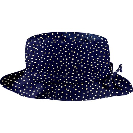 Rain hat adjustable-size 2  navy gold star