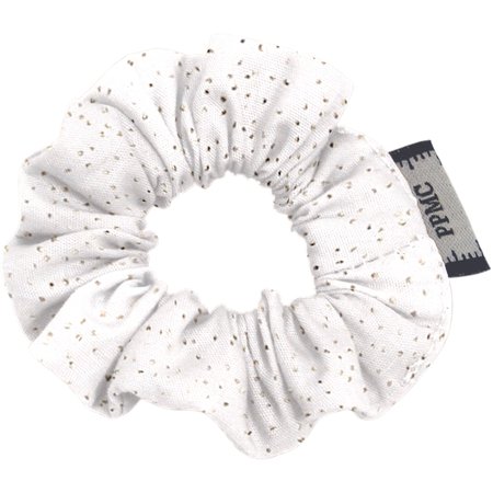 Mini Scrunchie white sequined