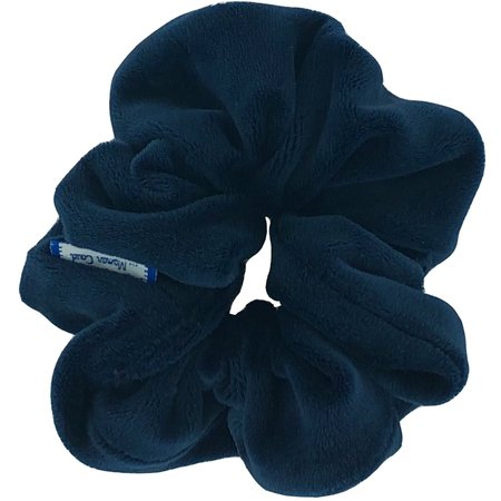 Small scrunchie navy velvet