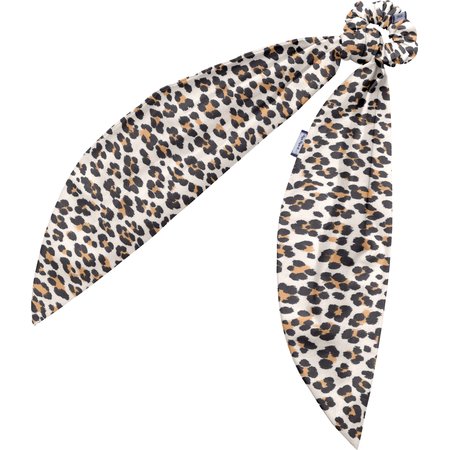 Long tail scrunchie leopard
