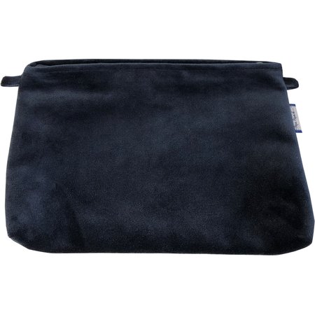 Coton clutch bag navy velvet