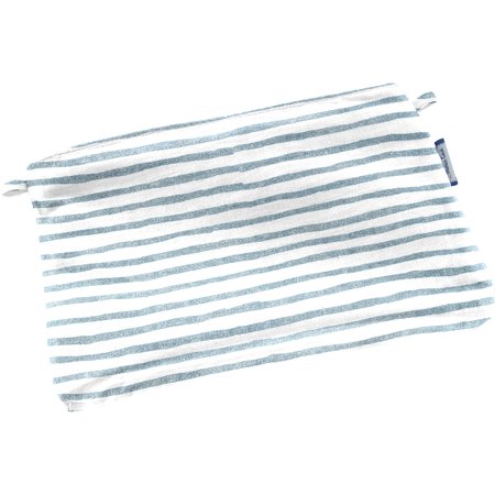 Tiny coton clutch bag striped blue gray glitter