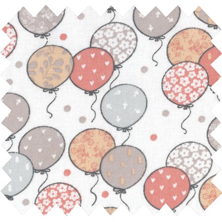 Cotton fabric flower balloons
