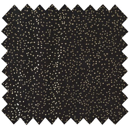 Cotton fabric glitter black