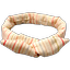 Wire headband retro silver pink striped - PPMC