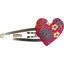Heart hair-clips badiane framboise - PPMC