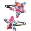 Star hair-clips pink buds - PPMC