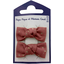 Small bows hair clips gaze pois or rouille
