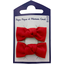 Small bows hair clips red