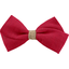 Double cross bow hair slide small red - PPMC