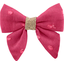 Mini bow tie clip plumetis rose fuchsia - PPMC