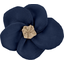 Flower petal hair slide small  navy blue - PPMC