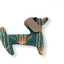 Basset hound hair clip eventail or vert