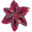 Star flower 4 hairslide badiane framboise - PPMC