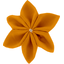 Barrette fleur étoile 4 ochre - PPMC