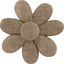 Fabrics flower hair clip copper linen - PPMC