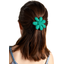 Fabrics flower hair clip green laurel