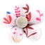 Petite barrette mini-fleur herbier rose