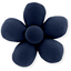 Petite barrette mini-fleur bleu marine - PPMC