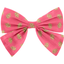 Barrette noeud papillon feuillage or rose - PPMC