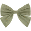 Bow tie hair slide almond green with golden dots gauze - PPMC