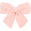 Bow tie hair slide gauze pink - PPMC