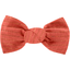 Small bow hair slide coral lurex gauze - PPMC