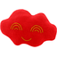 Barrette nuage rouge tangerine - PPMC
