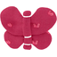 Butterfly hair clip plumetis rose fuchsia