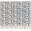 Coupon tissu 50 cm ex2230 fleuri gris bleu