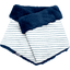 Bufanda tubular para mujer brillo azul gris a rayas - PPMC