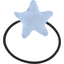Pony-tail elastic hair star oxford blue - PPMC